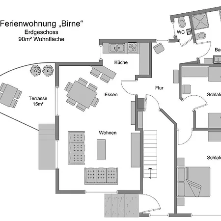 Obsthaus Birne Apartament *